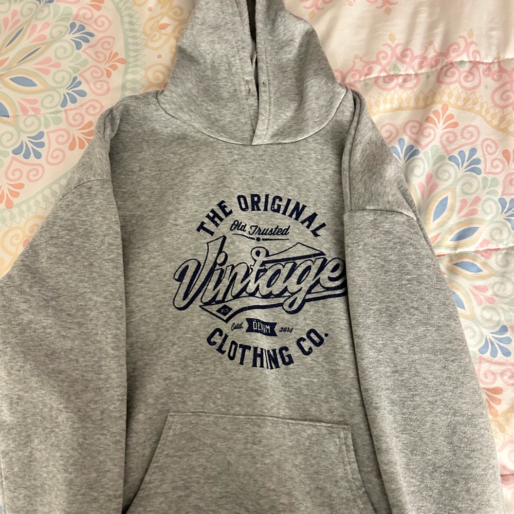 Vintage Gray Hoodie